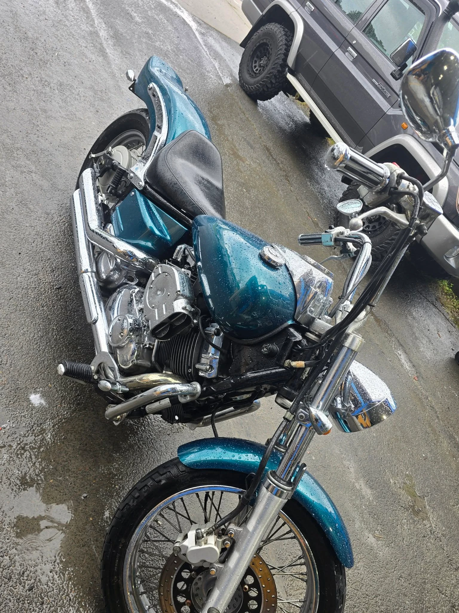 Motorcycle at Pigment to Panel Refinishing for smash repair Cairns